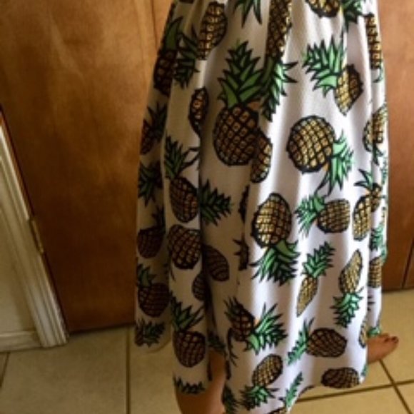 Lucca couture- pineapple print full a-line… - Picture 2 of 13